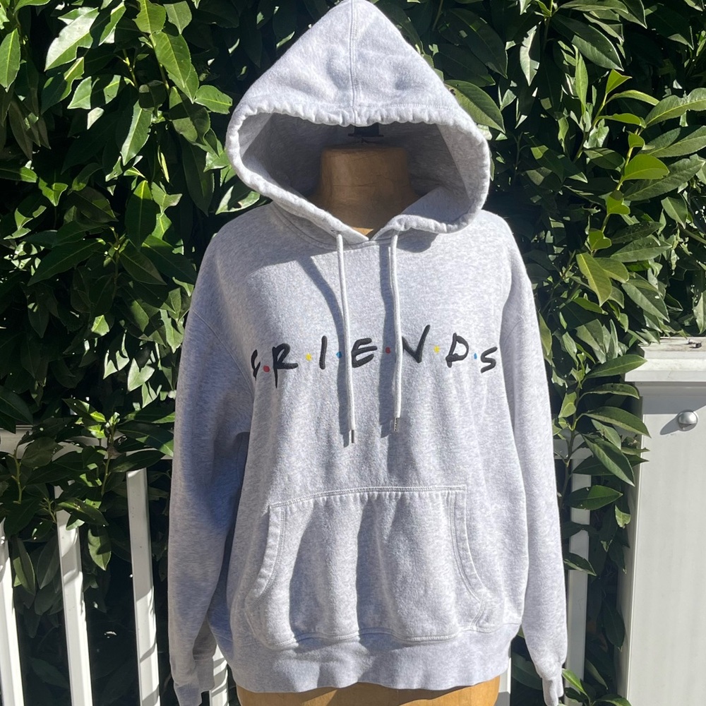 H&M; Vintage F.R.I.E.N.D.S; Soft Light Grey Hoodie; Little/No Wear; Women’s XL